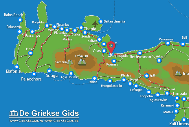 Map of Georgioupolis