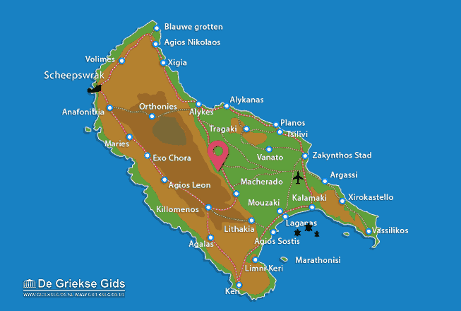 Map of Gerakas