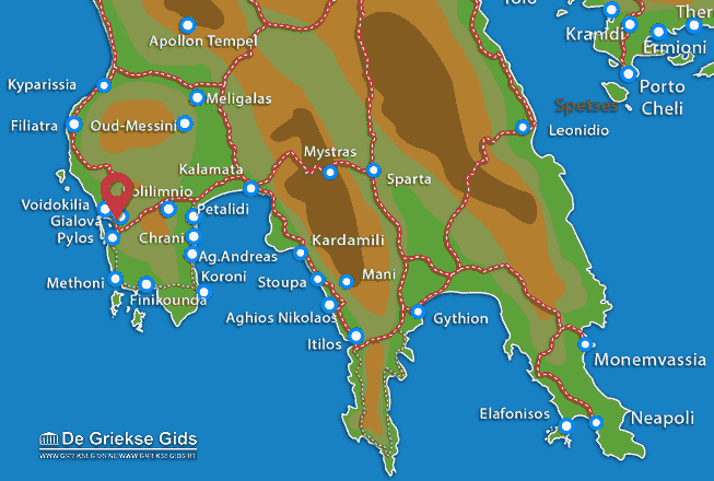 Map of Gialova