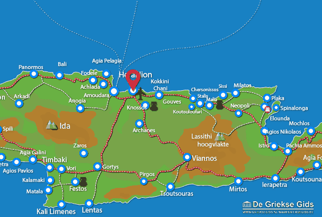 Map of Heraklion City