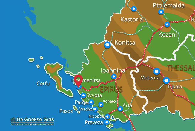 Map of Igoumenitsa