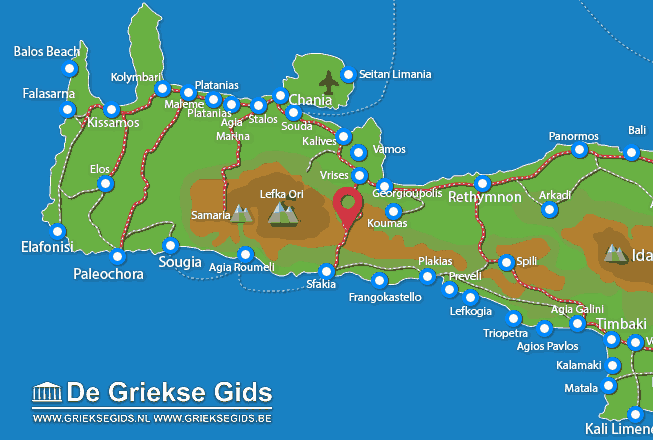 Map of Imbros Gorge