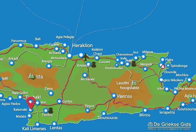 Map of Kalamaki