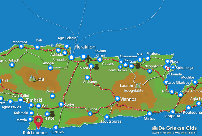 Map of Kali Limenes