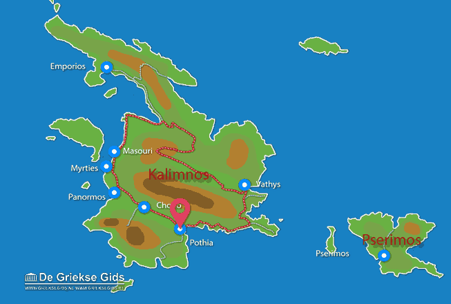 Map of Kalymnos town