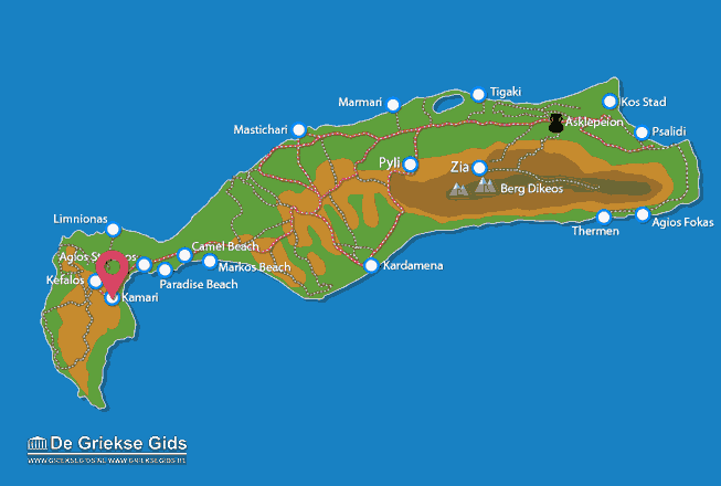 Map of Kamari