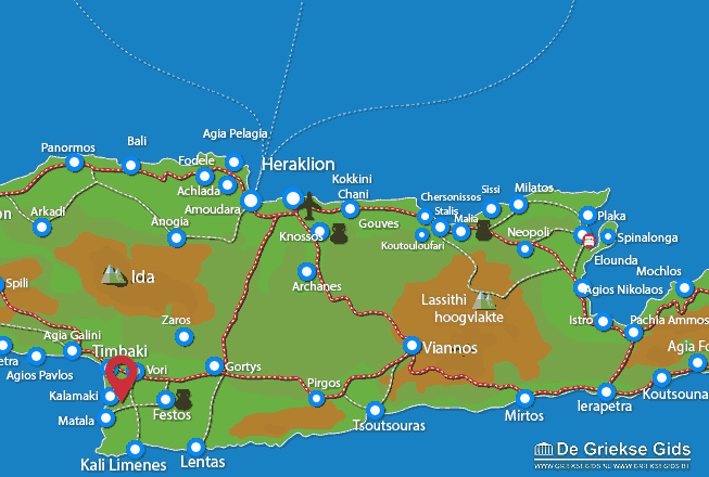 Map of Kamilari