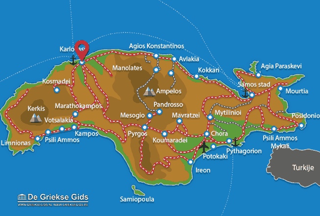 Map of Karlovassi