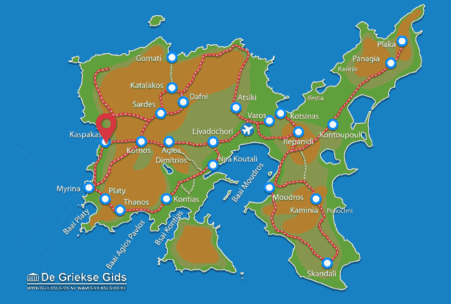 Map of Kaspakas