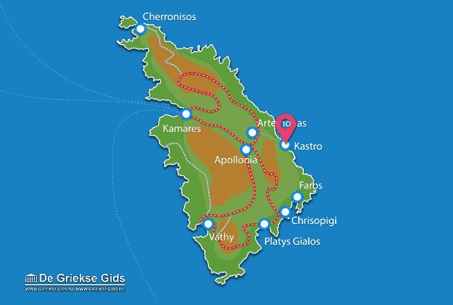 Map of Kastro