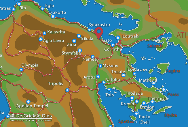 Map of Kiato