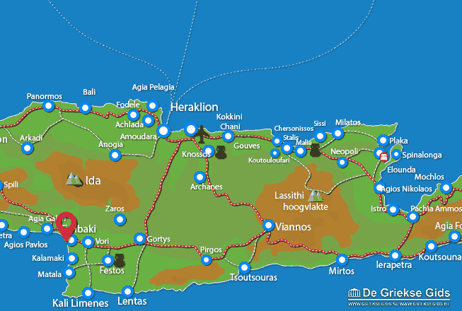 Map of Kokkinos Pyrgos