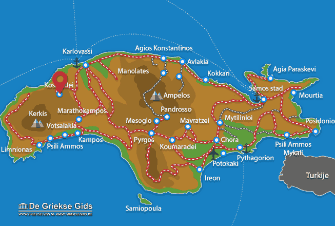 Map of Kosmadei