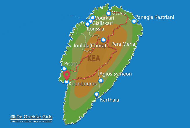 Map of Koundouros