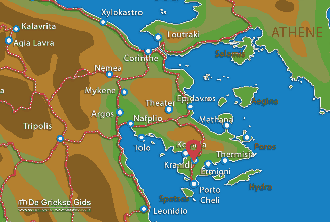 Map of Kranidi