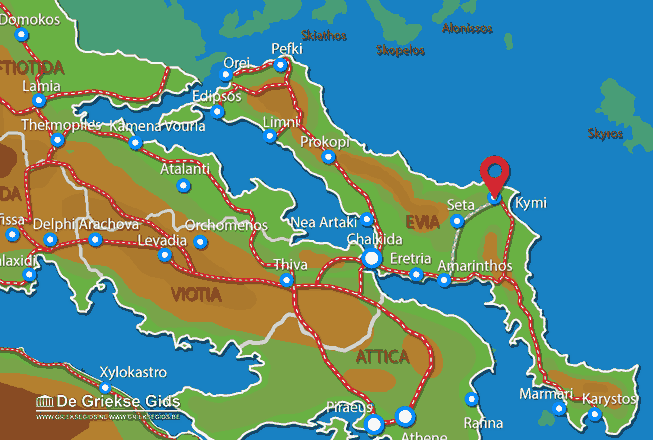 Map of Kymi