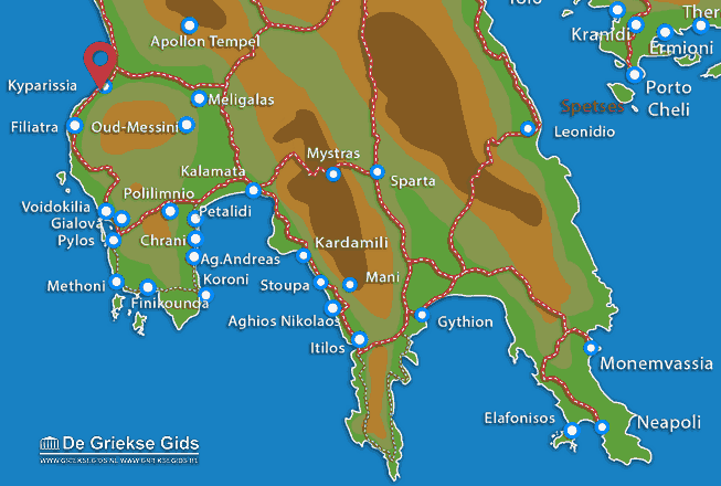 Map of Kyparissia