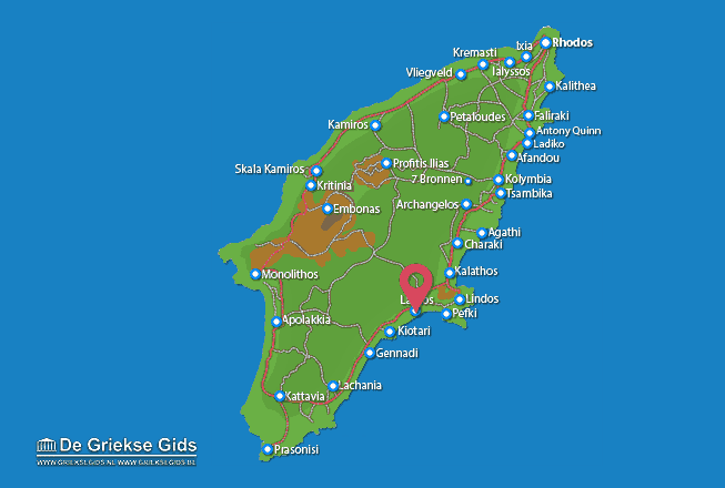 Map of Lardos