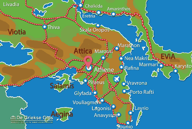 Map of Lycabetus