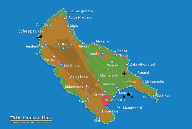 Map of Limni Keri