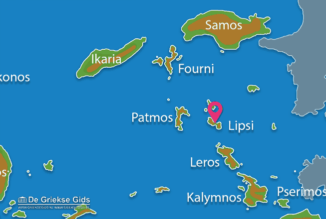 Map of Lipsi village