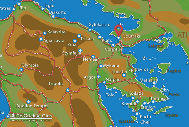 Map of Loutraki