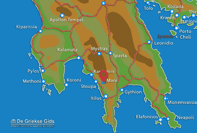 Map of Mani