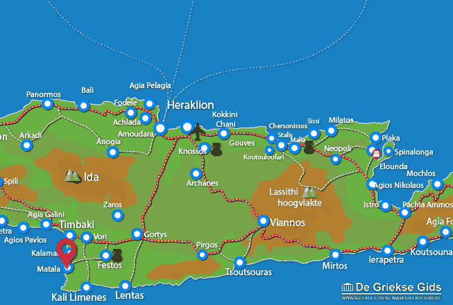 Map of Matala