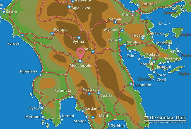 Map of Megalopoli