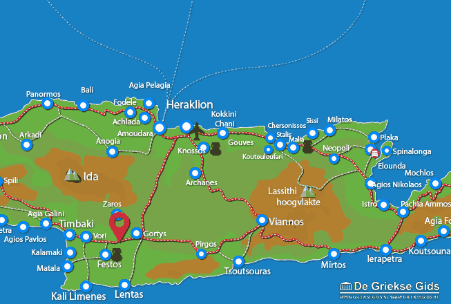 Map of Messara valley