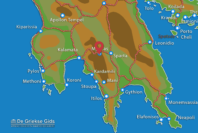 Map of Mystras