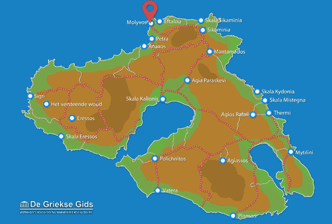 Map of Molyvos