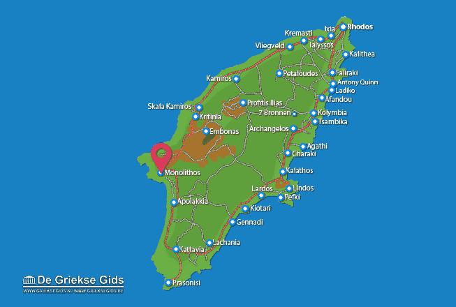 Map of Monolithos