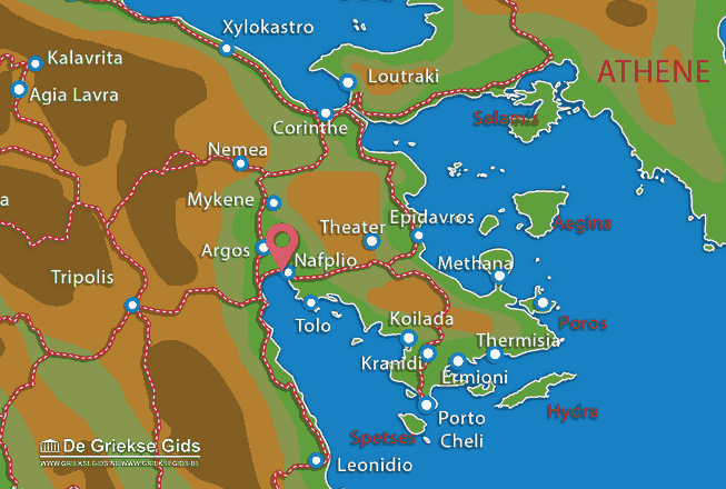 Map of Nafplion