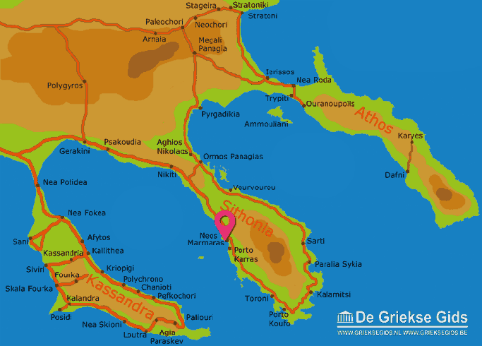 Map of Neos Marmaras