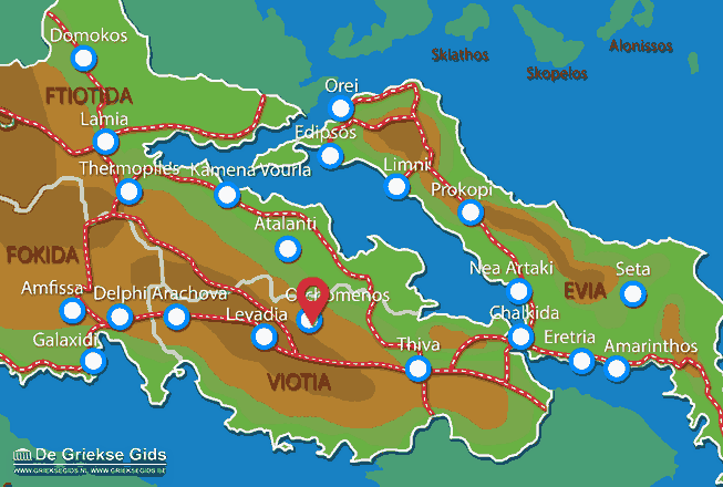 Map of Orchomenos