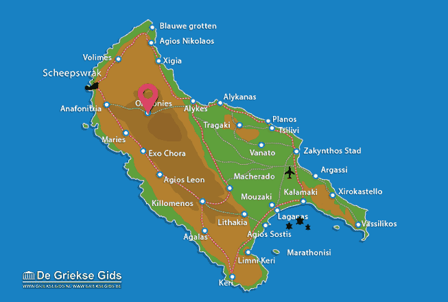 Map of Orthonies