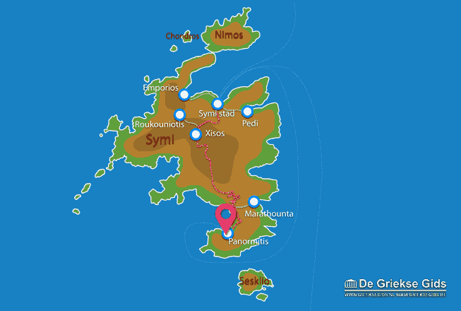 Map of Panormitis