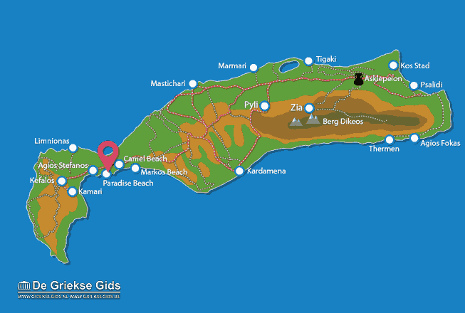 Map of Paradise beach