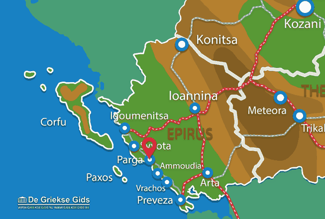 Map of Parga