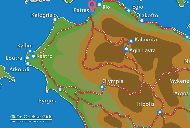 Map of Patras