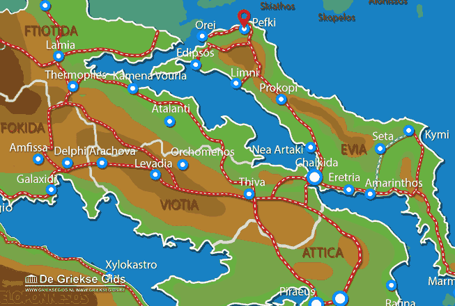 Map of Pefki