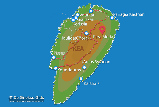 Map of Pera Meria and Kato Meria