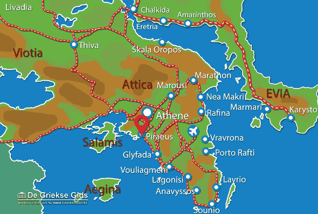 Map of Piraeus