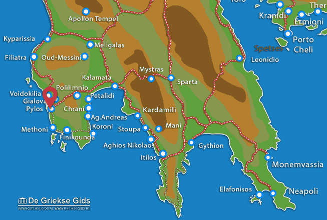 Map of Pylos