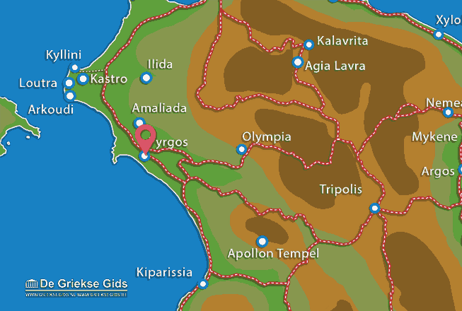 Map of Pyrgos