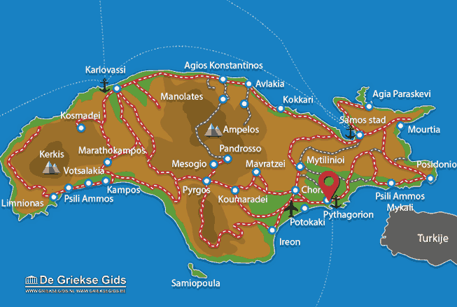 Map of Pythagorion