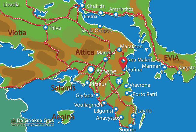 Map of Rafina