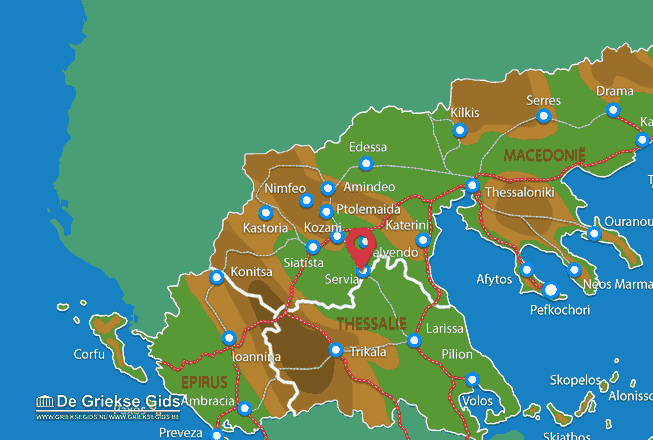 Map of Servia