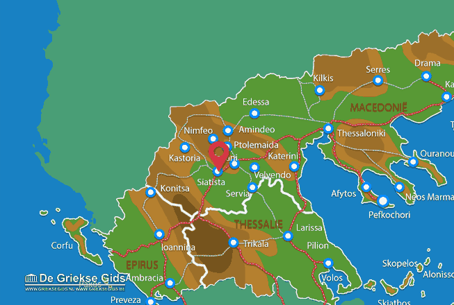 Map of Siatista